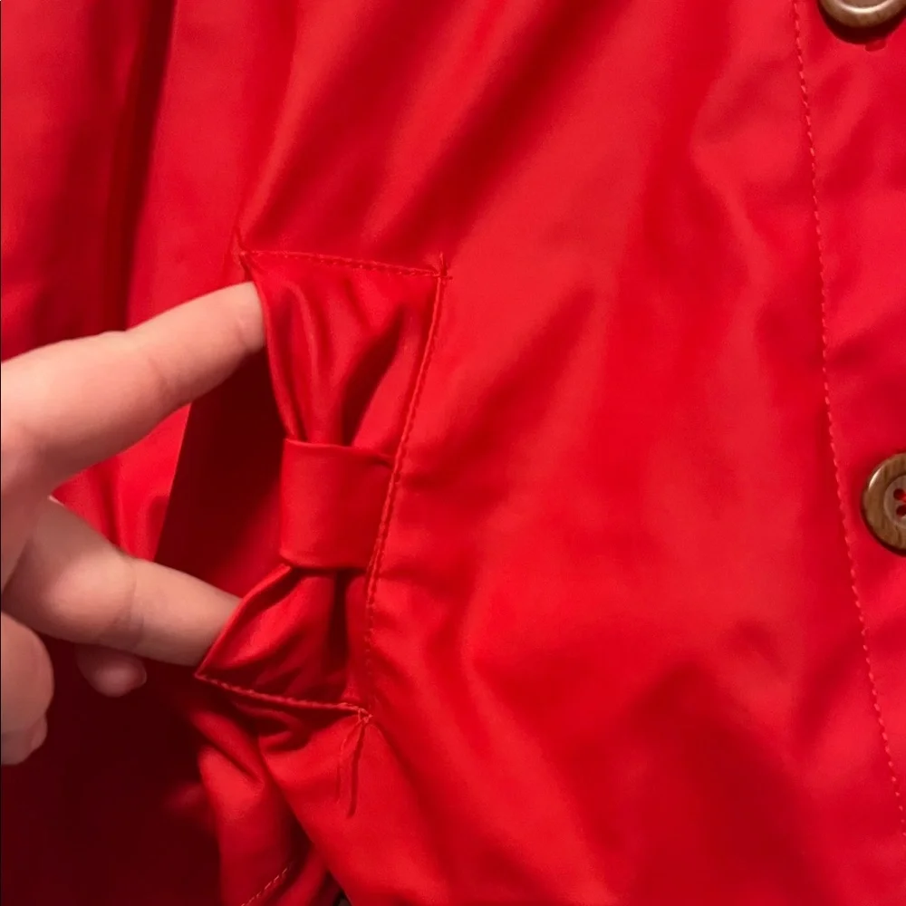 Girls red rain jacket Size 5T - Picture 2 of 5